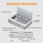 Wireless Charger - Newest private mould multifunctional Clock Disinfection Box with Wireless Charger LWS-6025